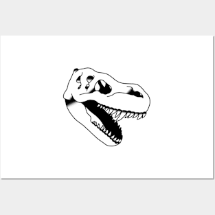 T.Rex Skull Posters and Art